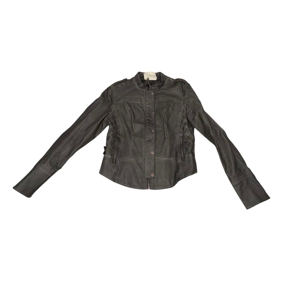 Anthropologie Hei Hei Moto Jacket - Brown Black Small